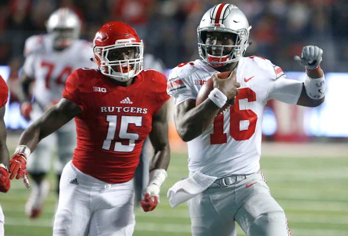 J.T. Barrett had a couple of fantastic career performances against Rutgers.